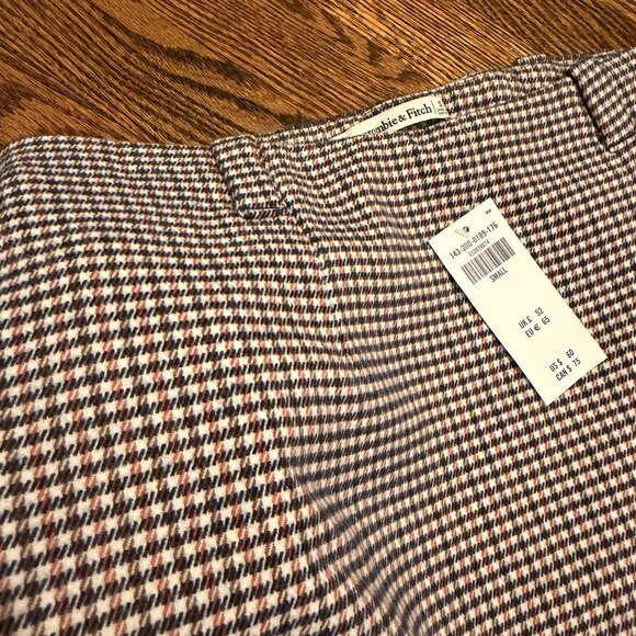 NWT Abercrombie & Fitch Clean Menswear Plaid Skort Size S - Picture 4 of 7